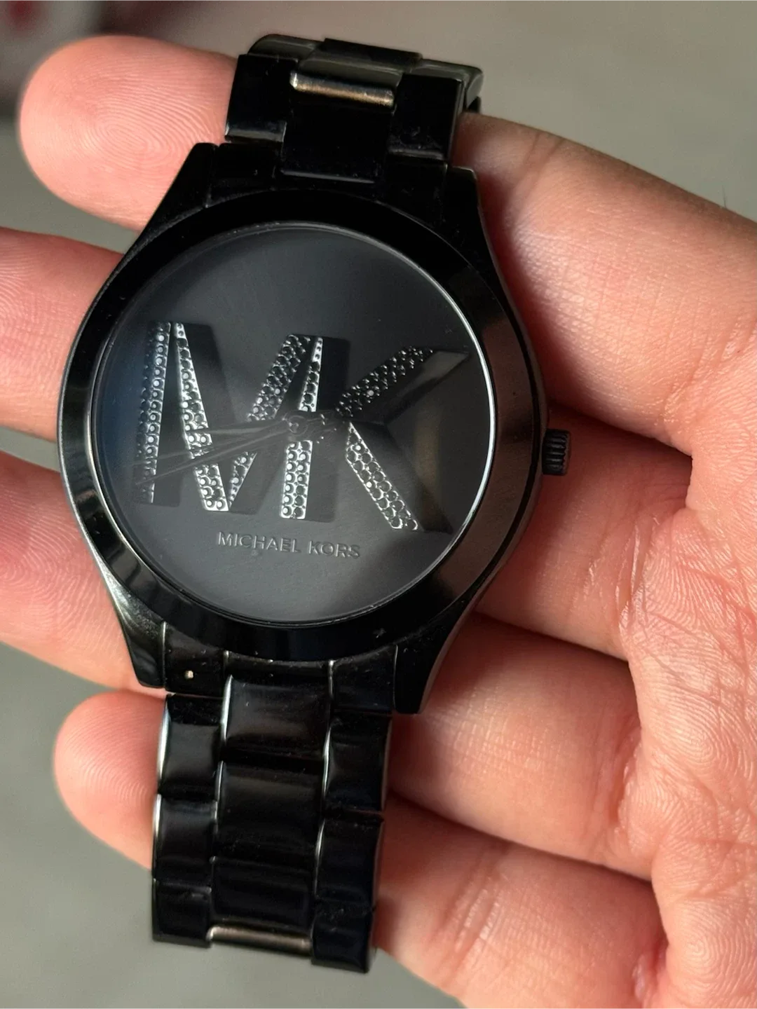 Michael Kors Black MK Logo Watch