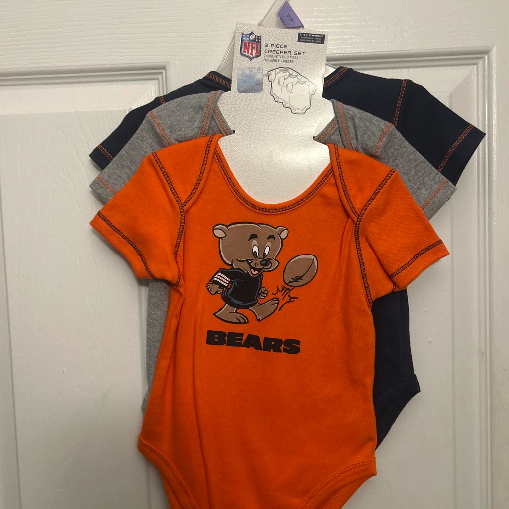 NFL Chicago 🏈 Bears 3-Piece Creeper Set