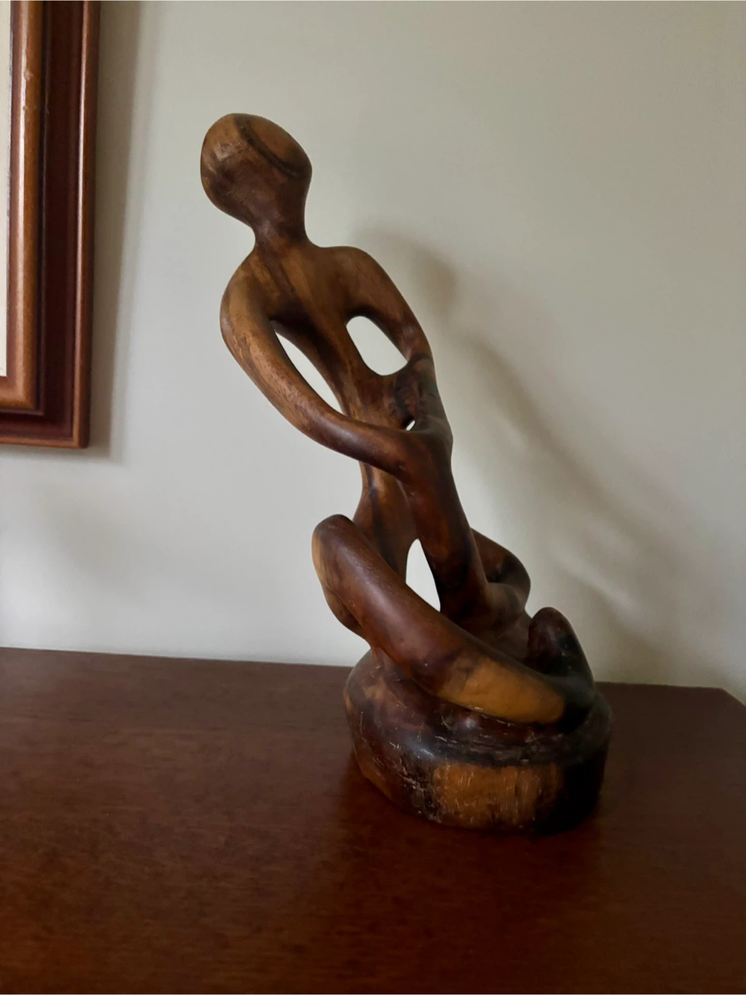 Hand-carved Indigenous Wooden Sculpture - photo 2