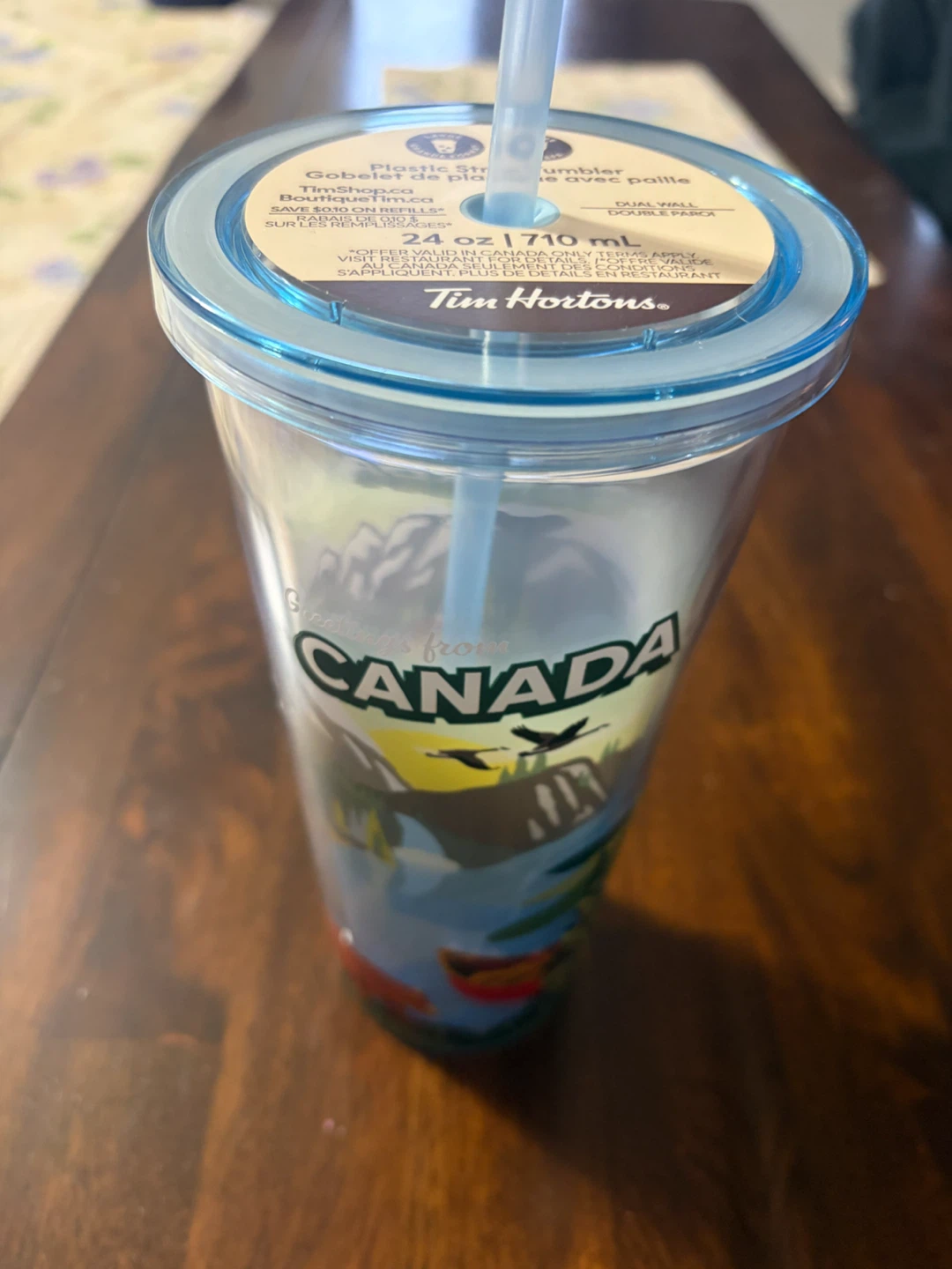 🏈 Tim Hortons Canada 24 oz Tumbler