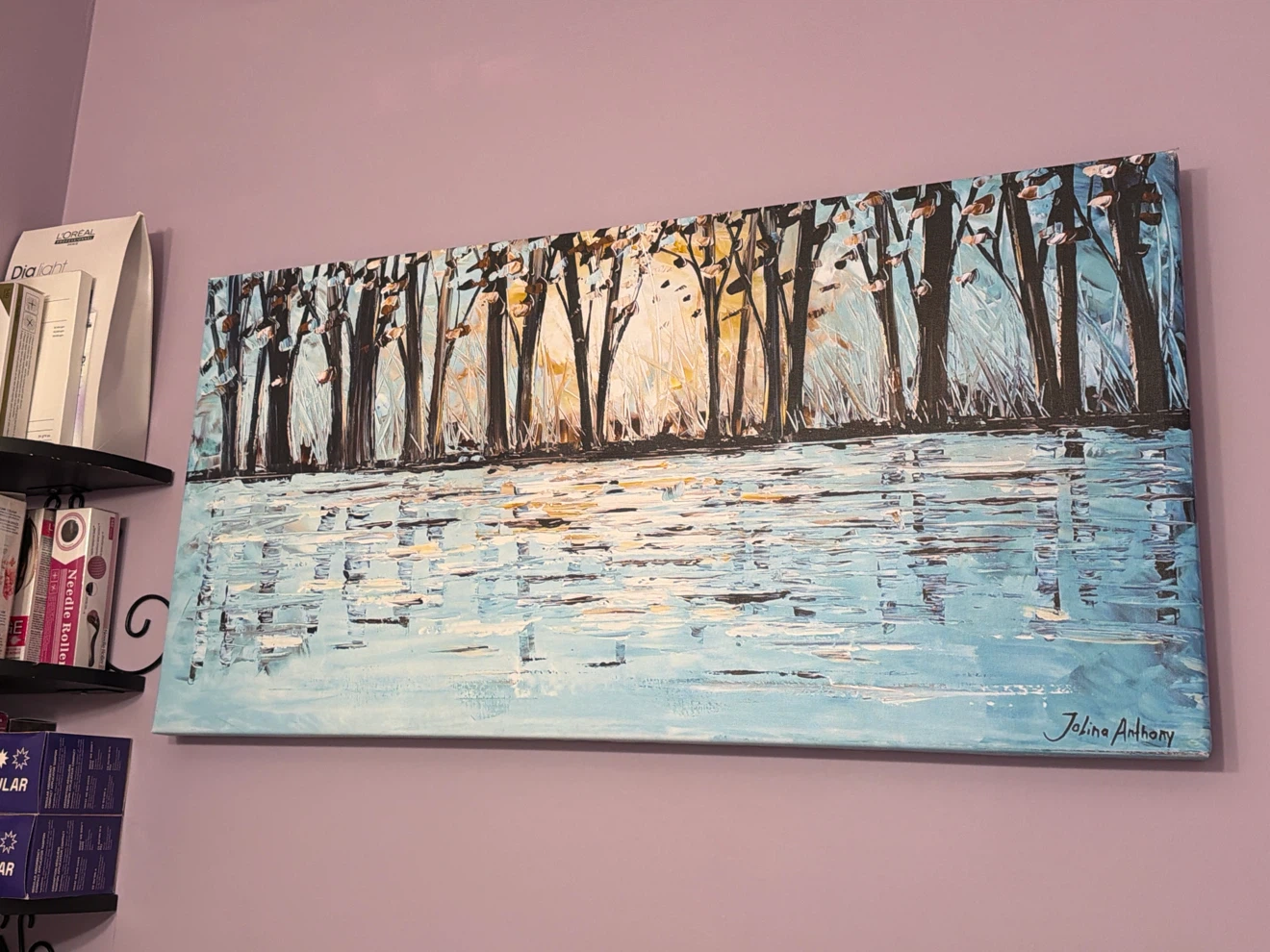 🏈 Jolina Anthony original textured landscape canvas art