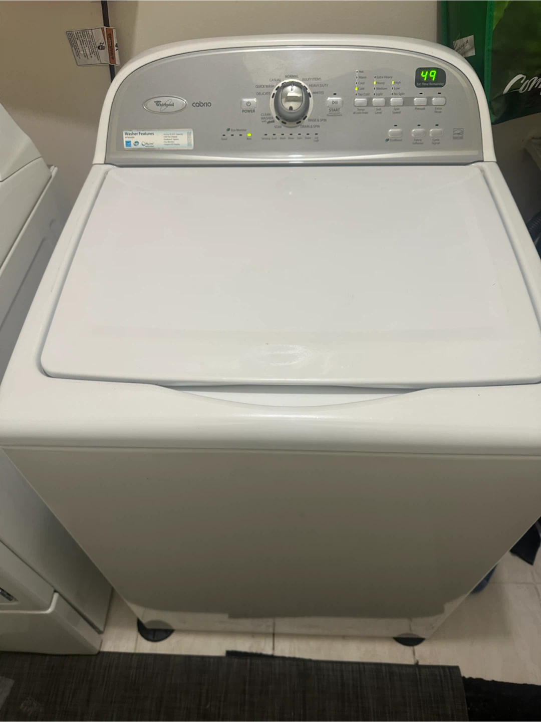Whirlpool Cabrio Top Load Washer - photo 2