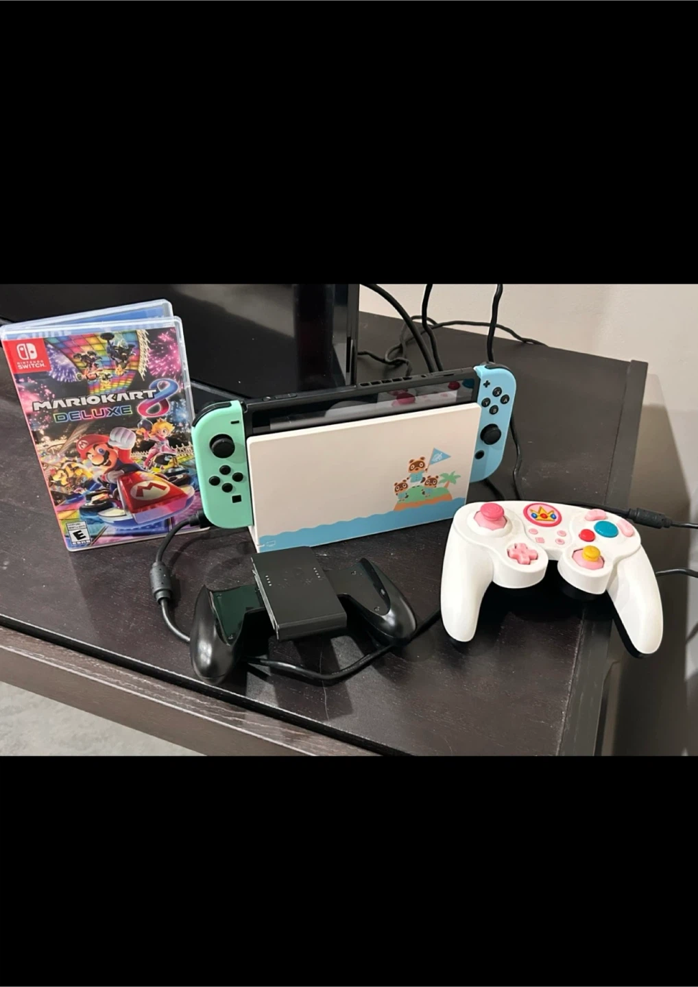 Nintendo Switch Animal Crossing Edition with Mario Kart 8