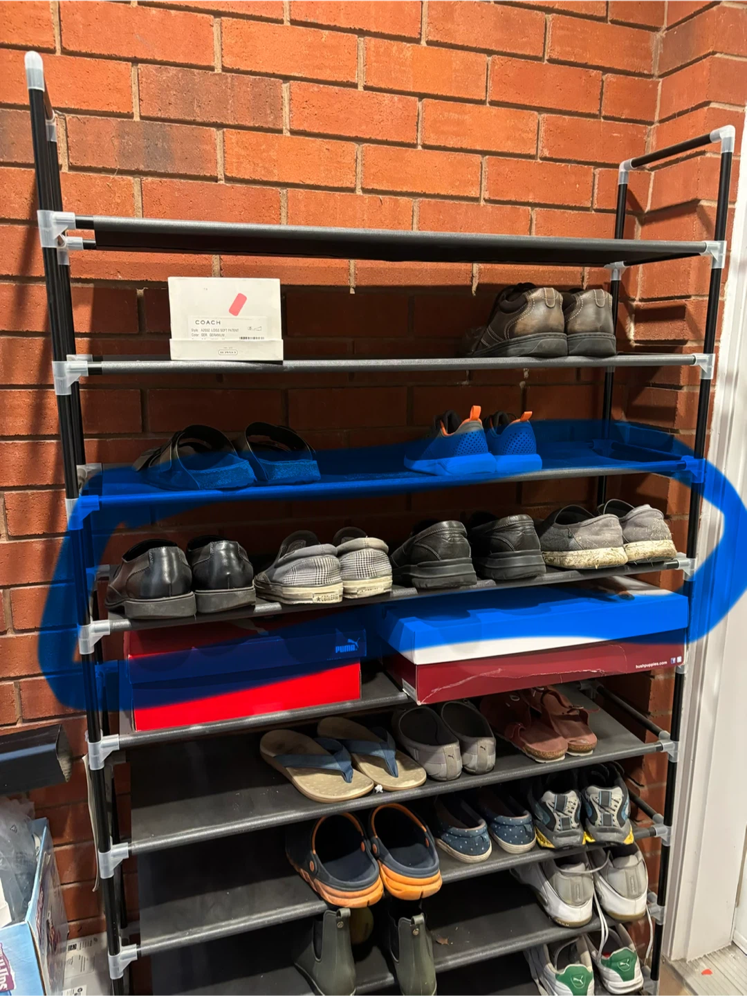 10 tier shoe storage from Amazon - photo 4