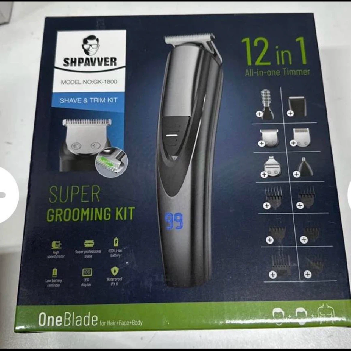 SHPAVVER GK-1800 12-in-1 Grooming Kit - photo 2