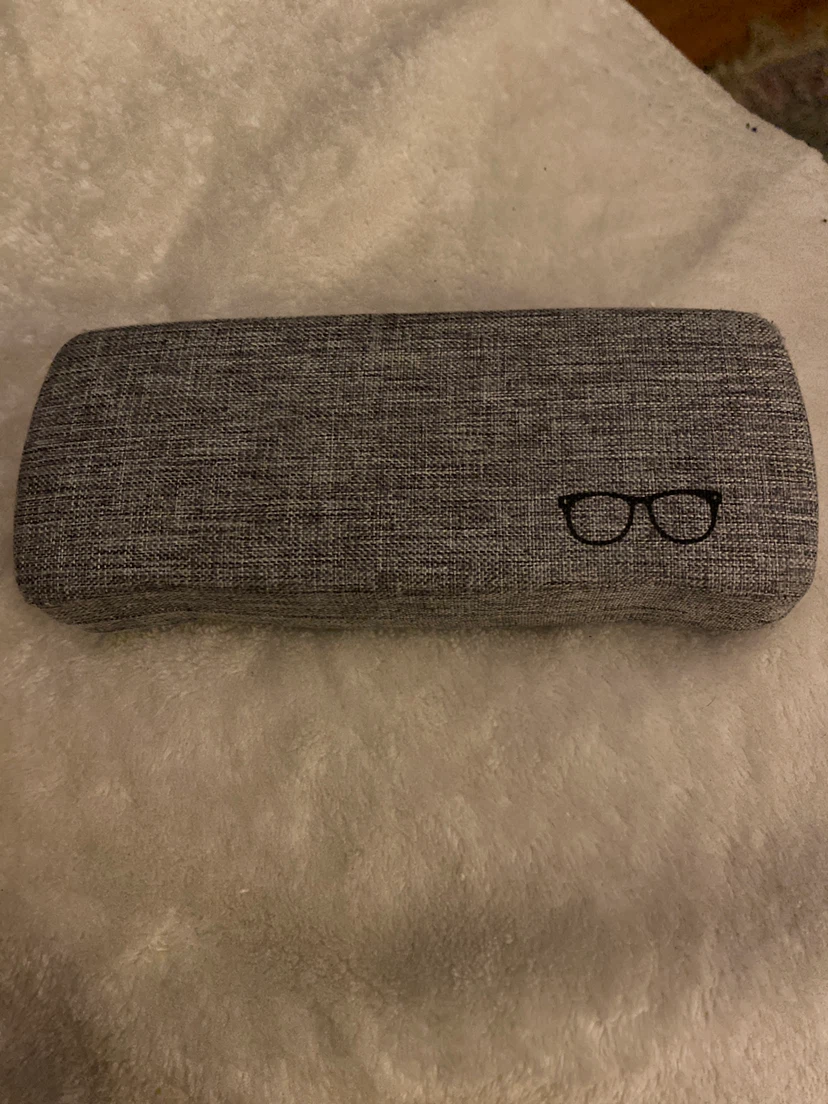 Gray Fabric Eyeglass Case 🏈