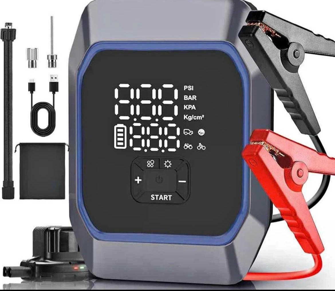 2-in-1 Portable Jump Starter and Tire Inflator