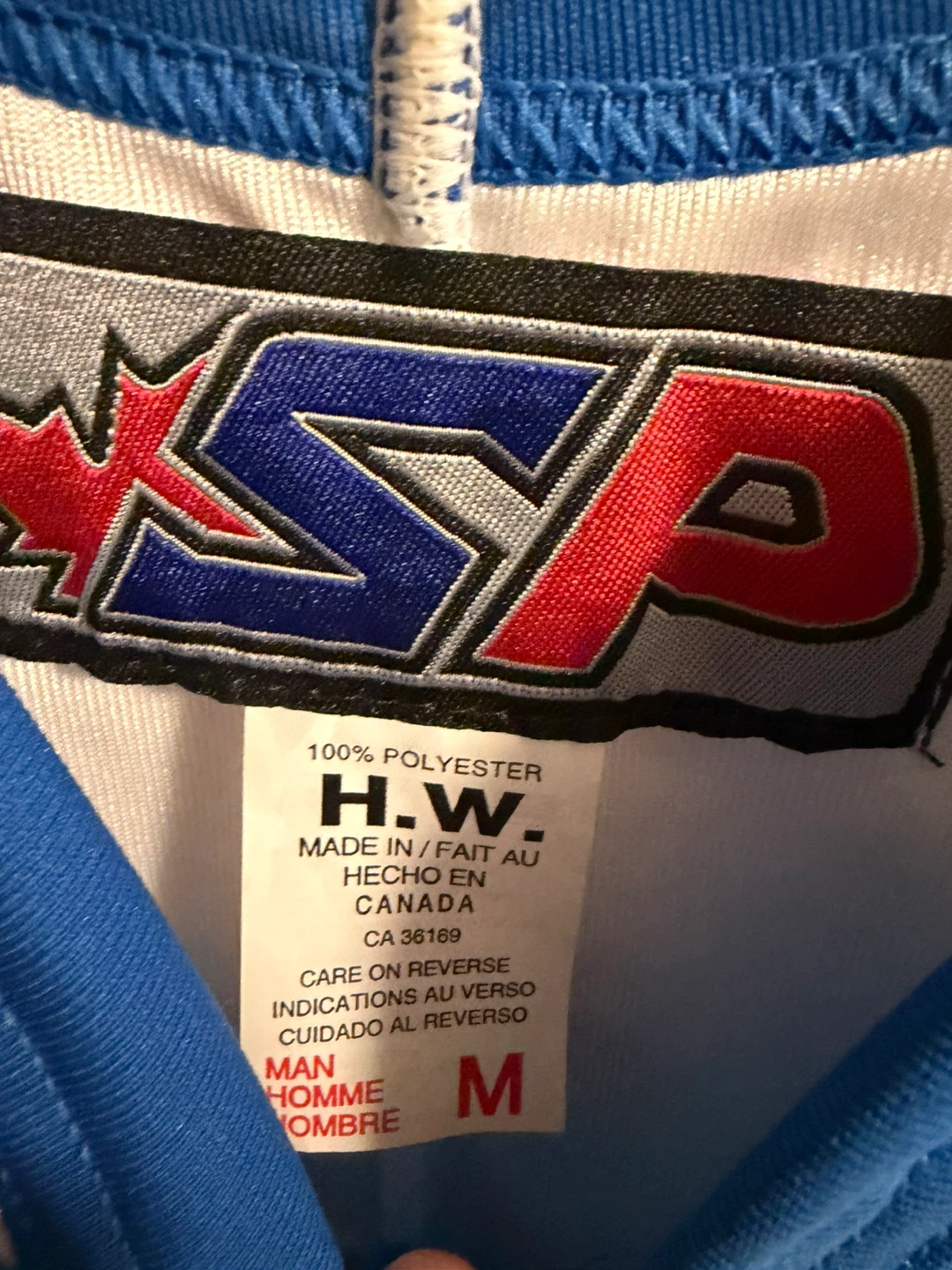 SP Apparel Hockey Jersey Blue/White - Medium