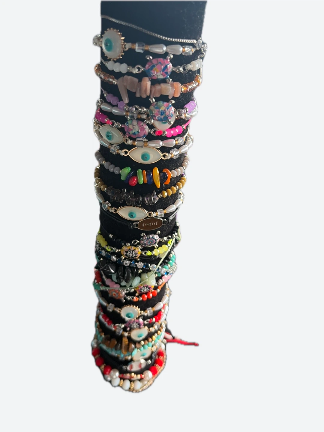 Assorted Beaded and Evil Eye Bracelets
