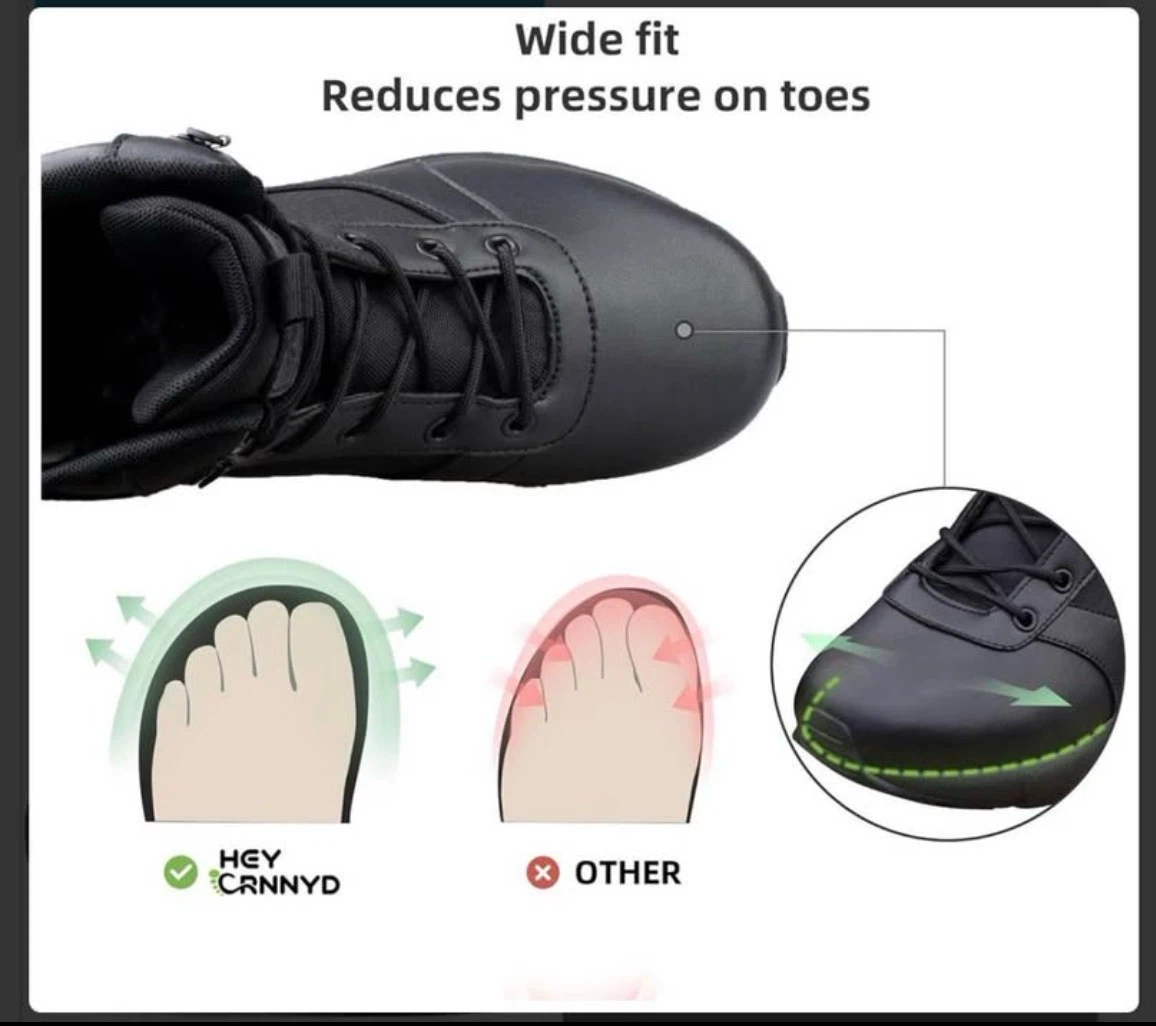 Women's Wide Waterproof Tactical Work Boots  Military Orthopedic - photo 4