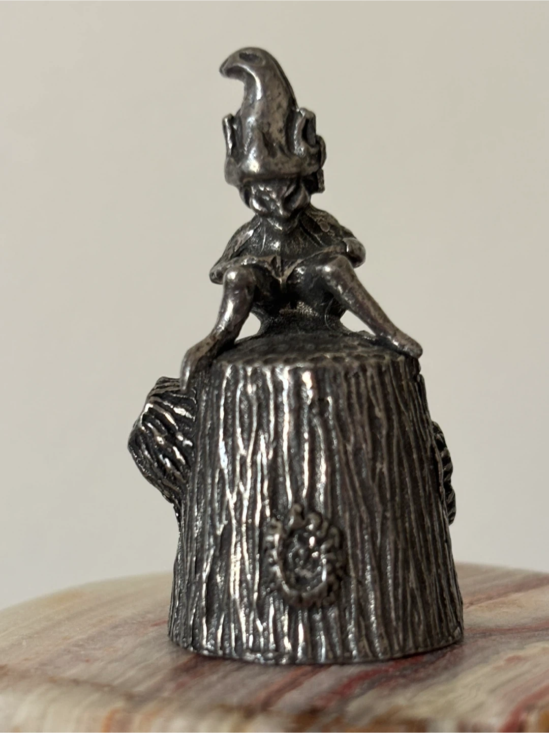 Vintage Pewter Elf Thimble