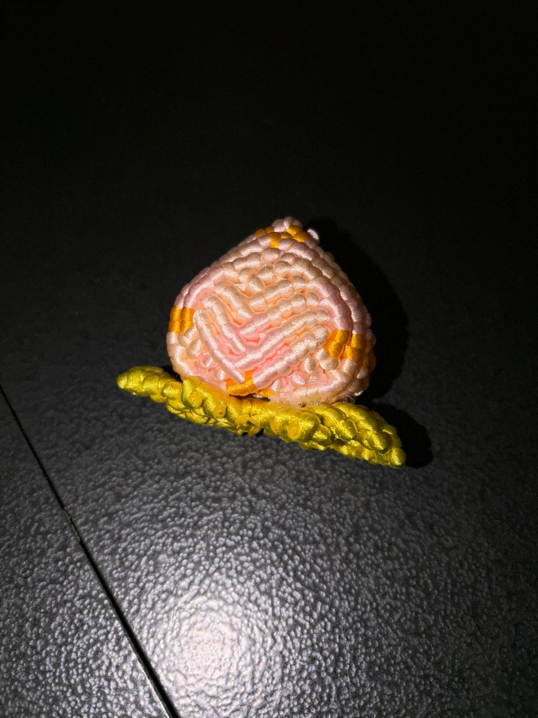 Small Handmade Decorative Cord Peach  🏈 - photo 2