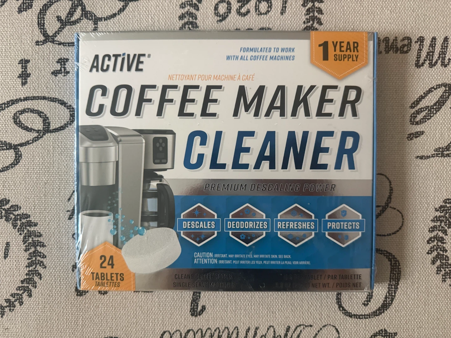 🏈 ACTIVE Coffee Maker Cleaner Tablets - 24 Pack
