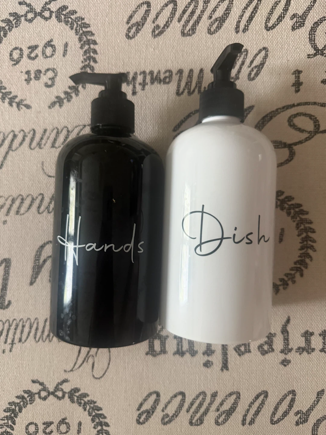 🏈 Set of Two Soap Dispenser Bottles