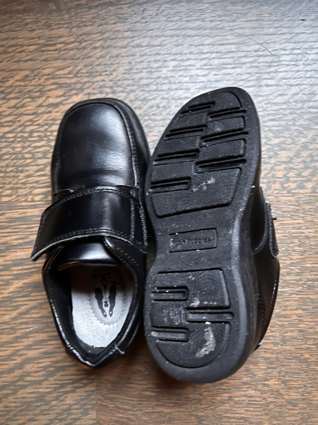 Hush Puppies Gavin Black Leather Shoes US 9M - photo 2