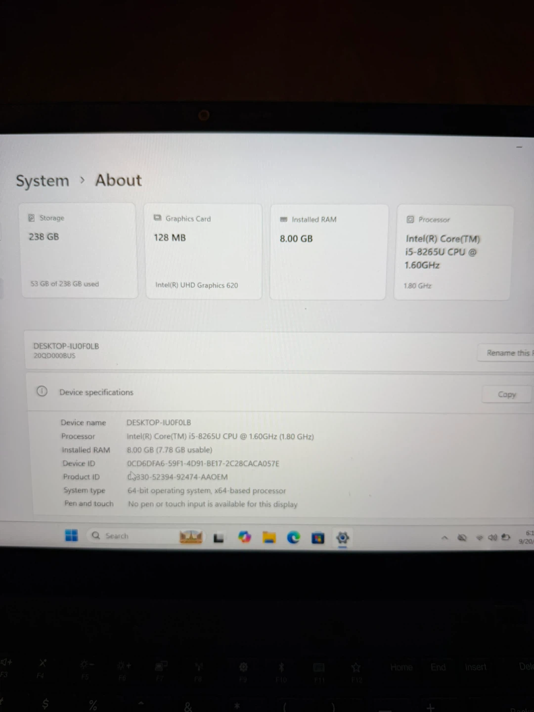 Lenovo X1 7th Gen 16GB RAM /256GB SSD Fully Functional - photo 2