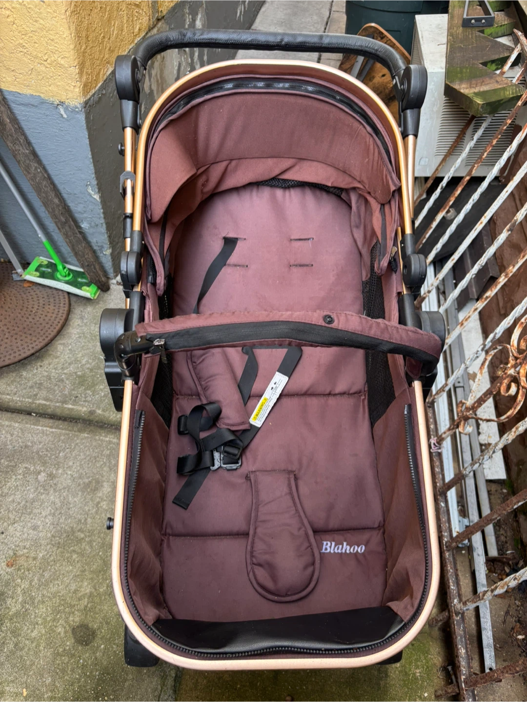Blahoo Baby Stroller - Brown and Rose Gold - photo 2