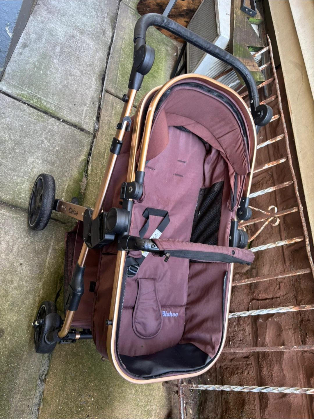 Blahoo Baby Stroller - Brown and Rose Gold - photo 3