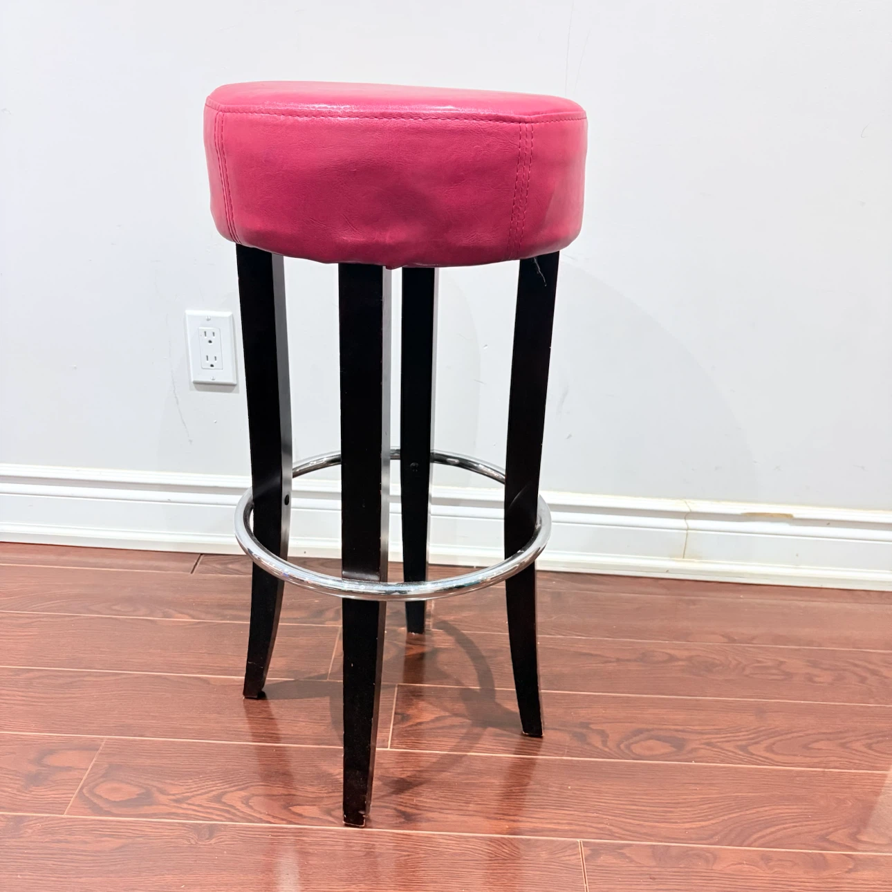 Pink faux leather Bar stool - photo 2