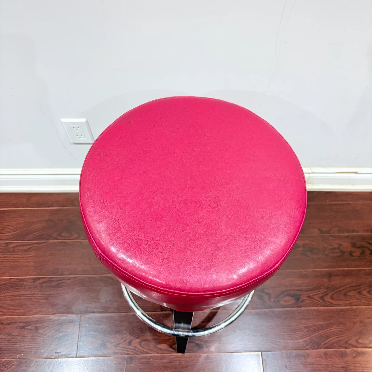 Pink faux leather Bar stool - photo 3