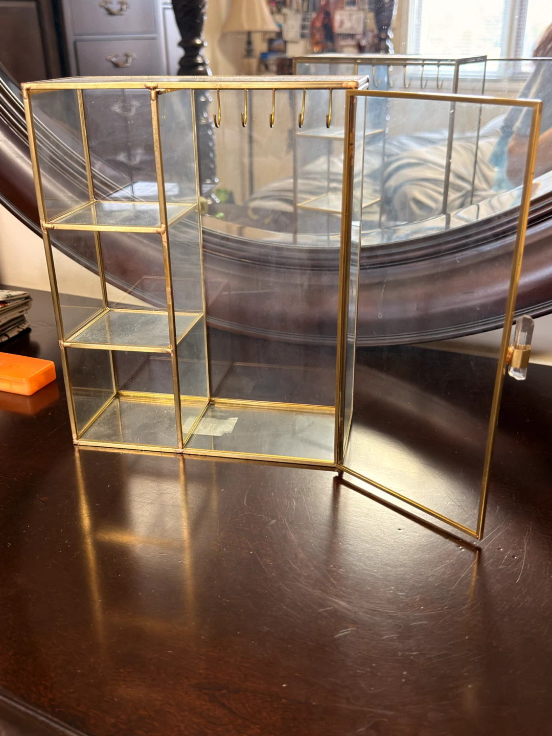 Gold and Glass Jewellery Display Box - photo 2