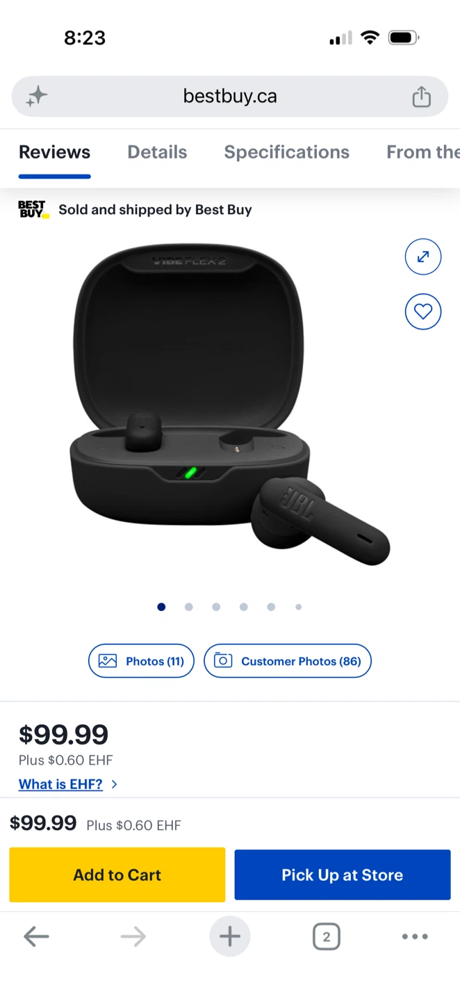JBL Vibe Flex 2 True Wireless Earbuds