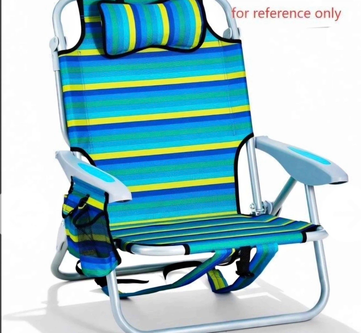 $25 Blue and Green Striped Beach Chair