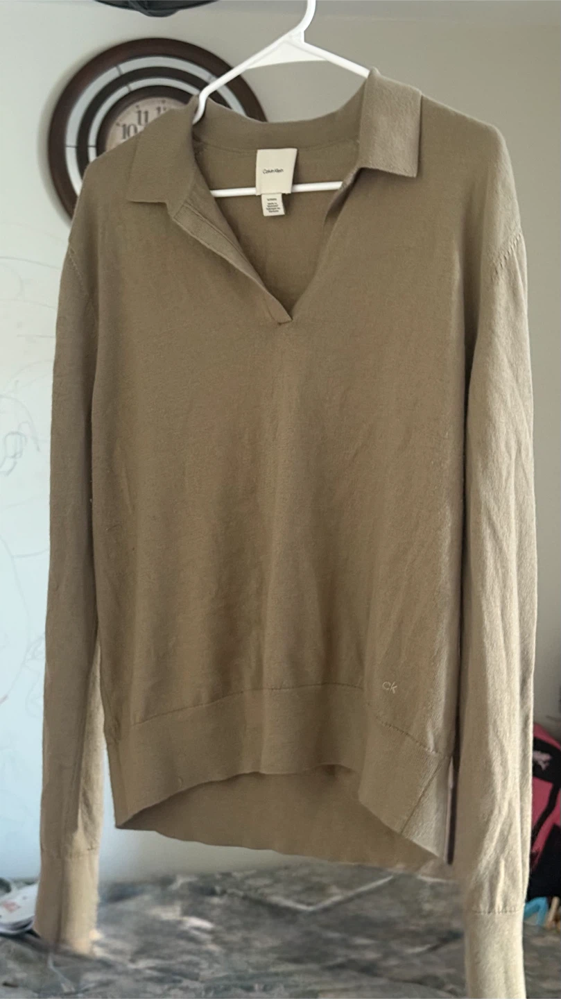 Calvin Klein collared sweater