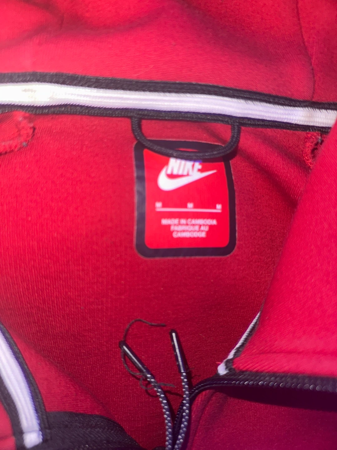 Red Nike Tech Fleece Hoodie - photo 2