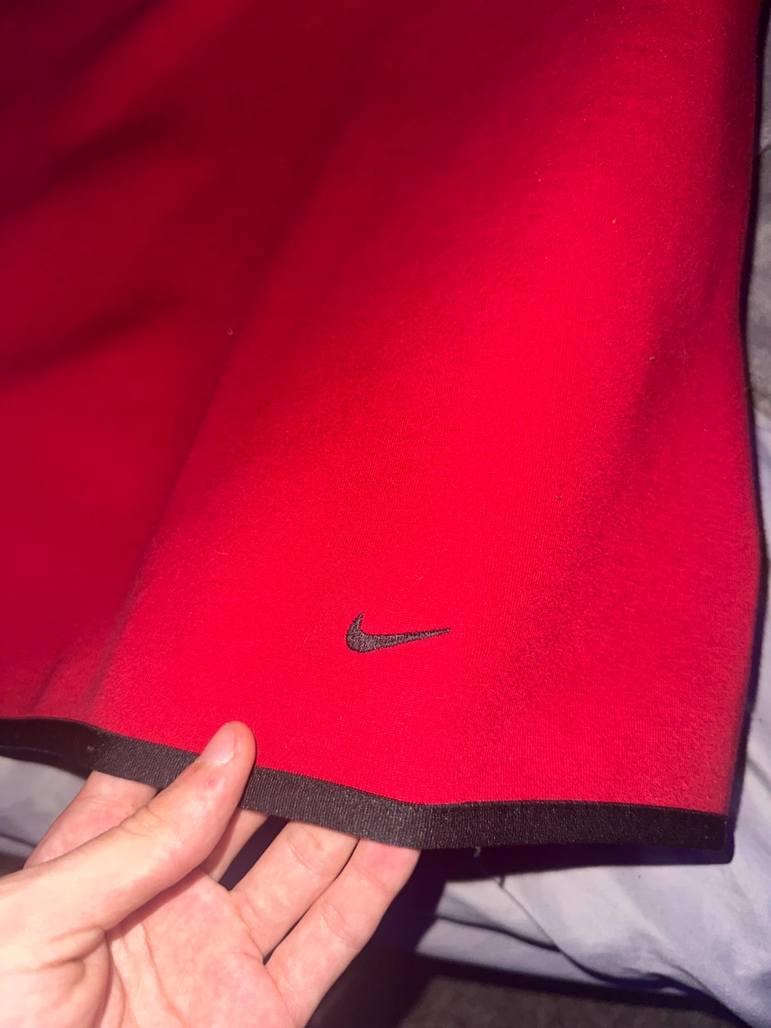 Red Nike Tech Fleece Hoodie - photo 3