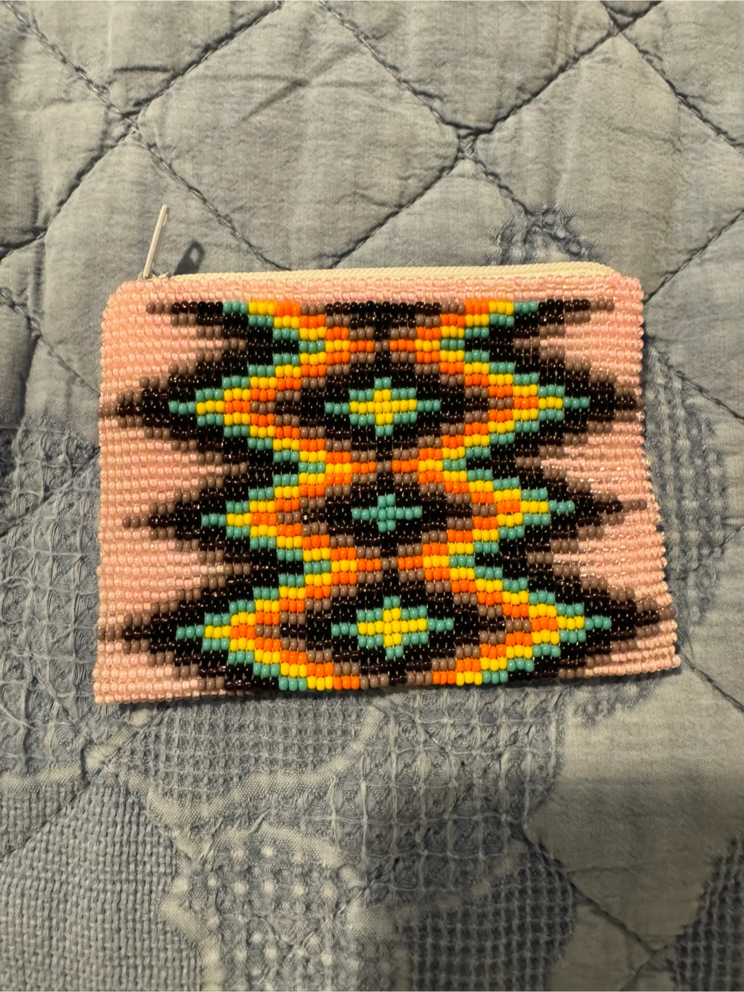 Indigenous Beaded zipper pouch