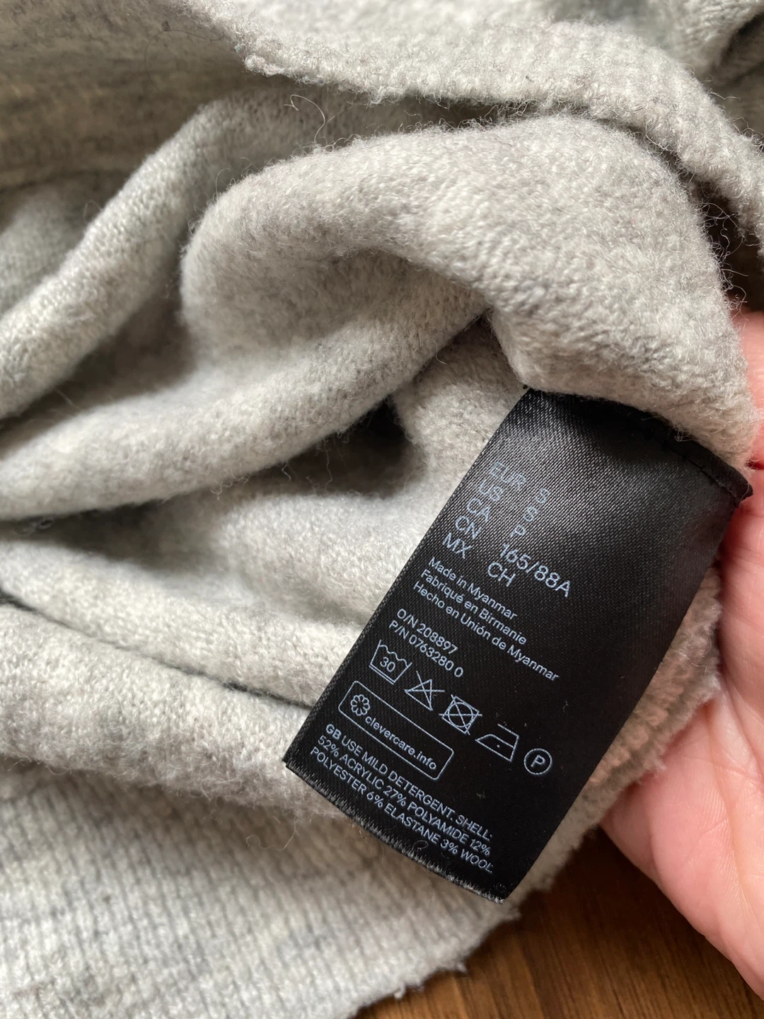 H&M Grey Mock Neck Sweater. S 🏈 - photo 3