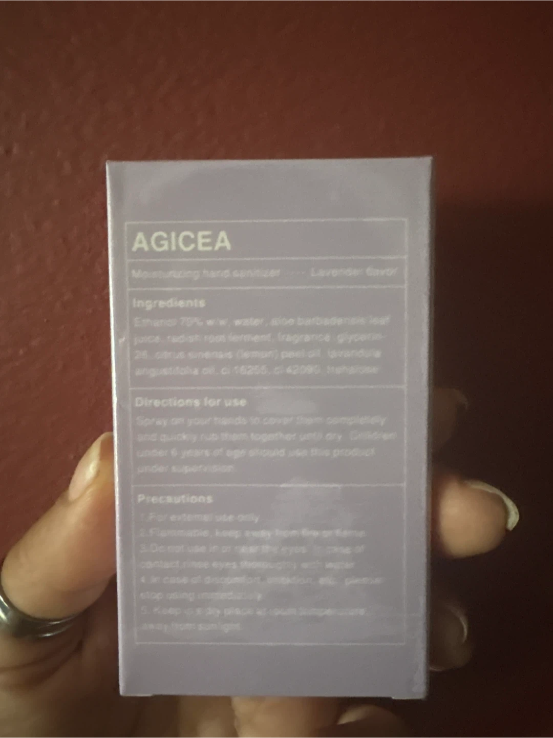🏈 AGICEA Lavender Moisturizing Hand Sanitizer - photo 2