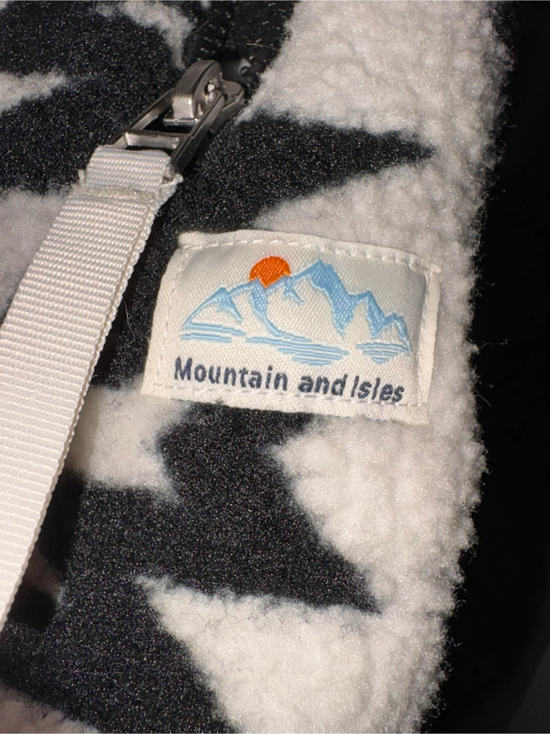 Mountain and Isles Fleece Pullover - Black/White - photo 2