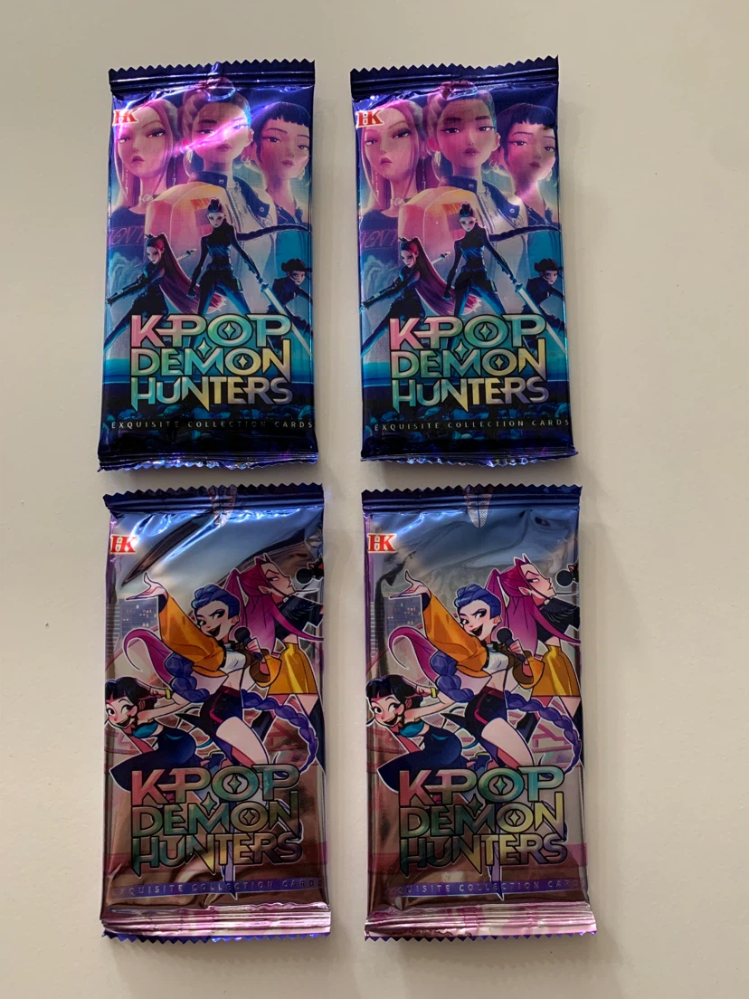4 Sealed K-Pop Demon Hunters Collection Card Packs