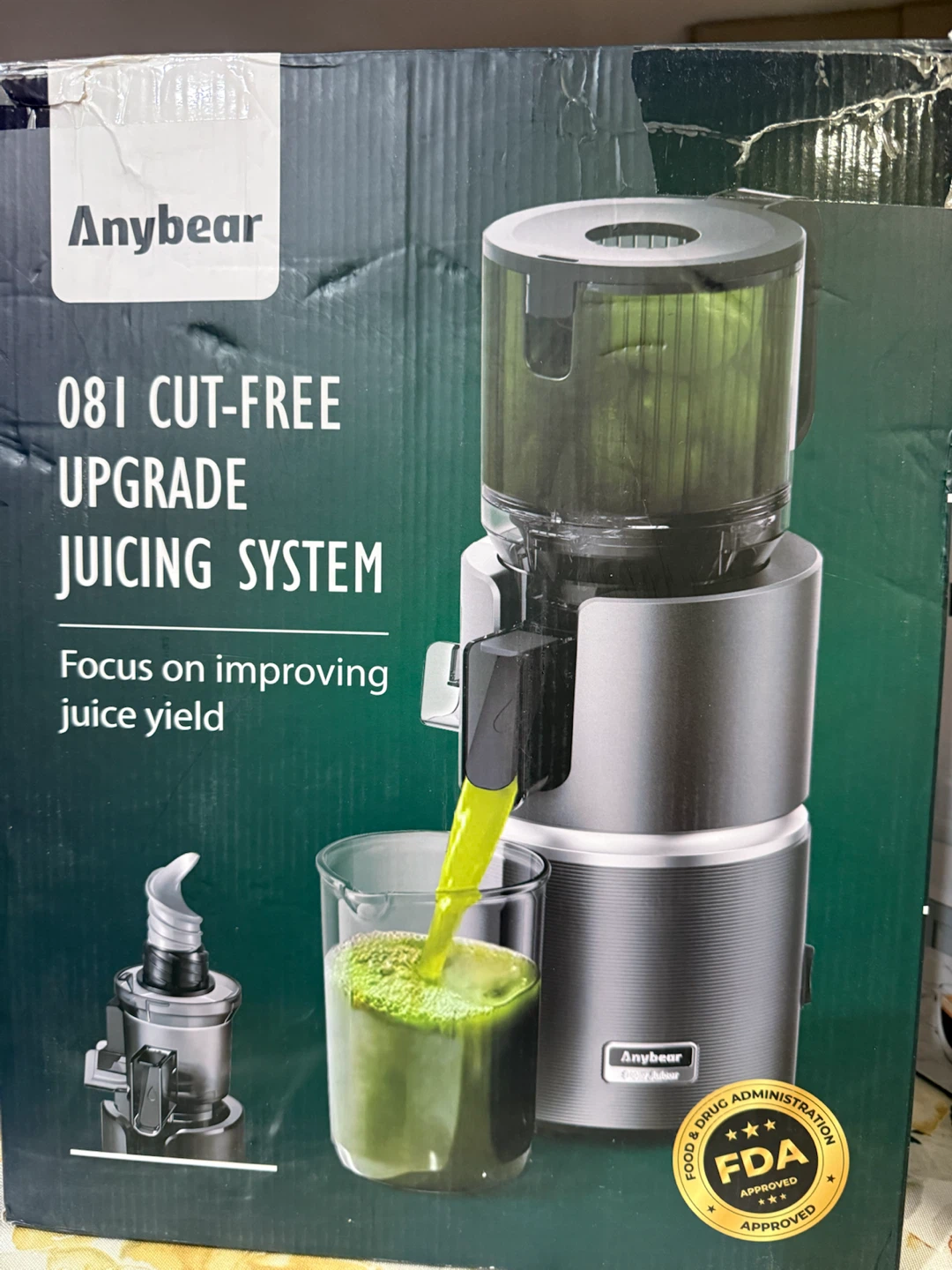 Anybear Cold Press Juicer - photo 4