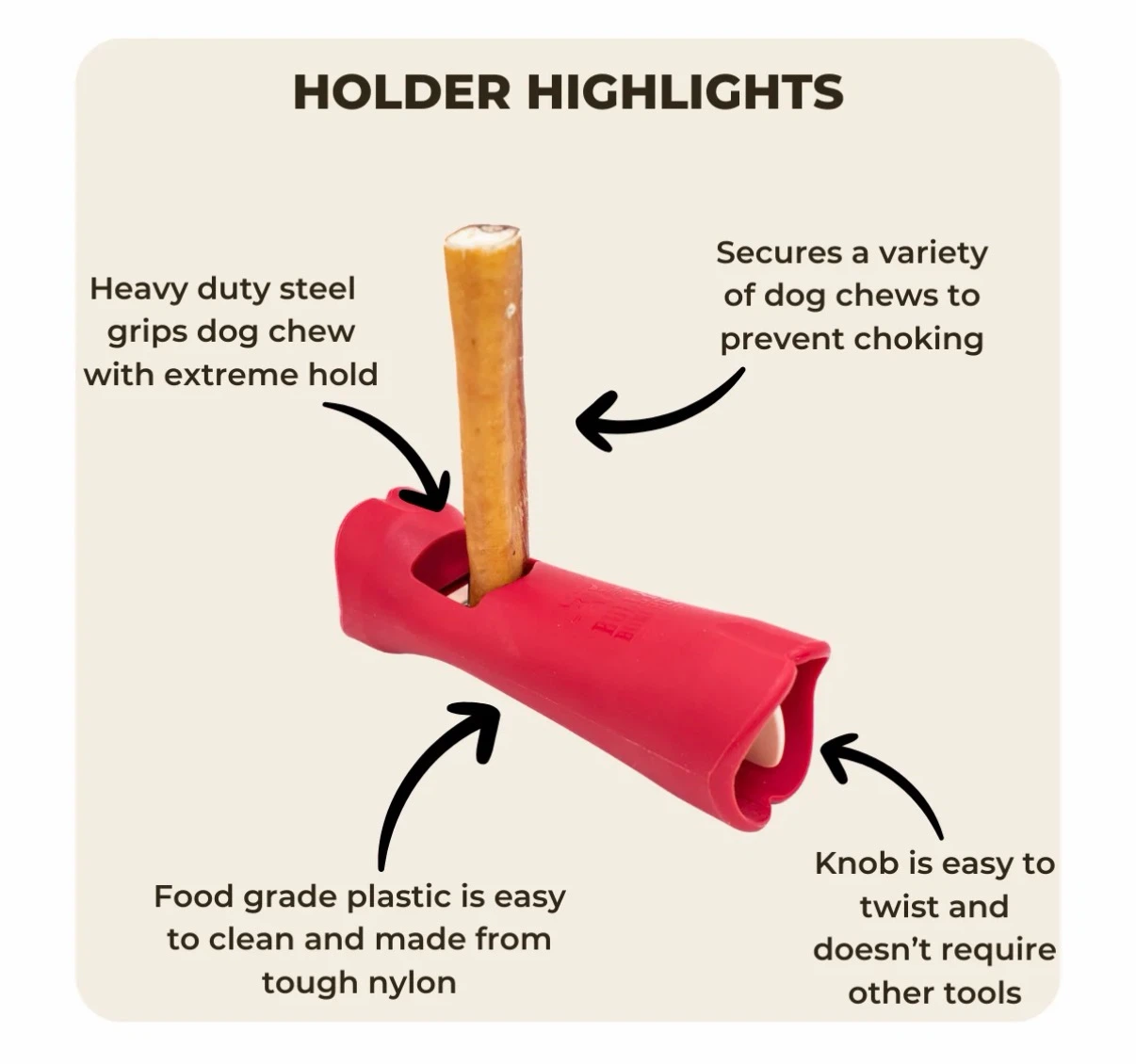 Bully Bunches Bully Stick Safety Holder - photo 3