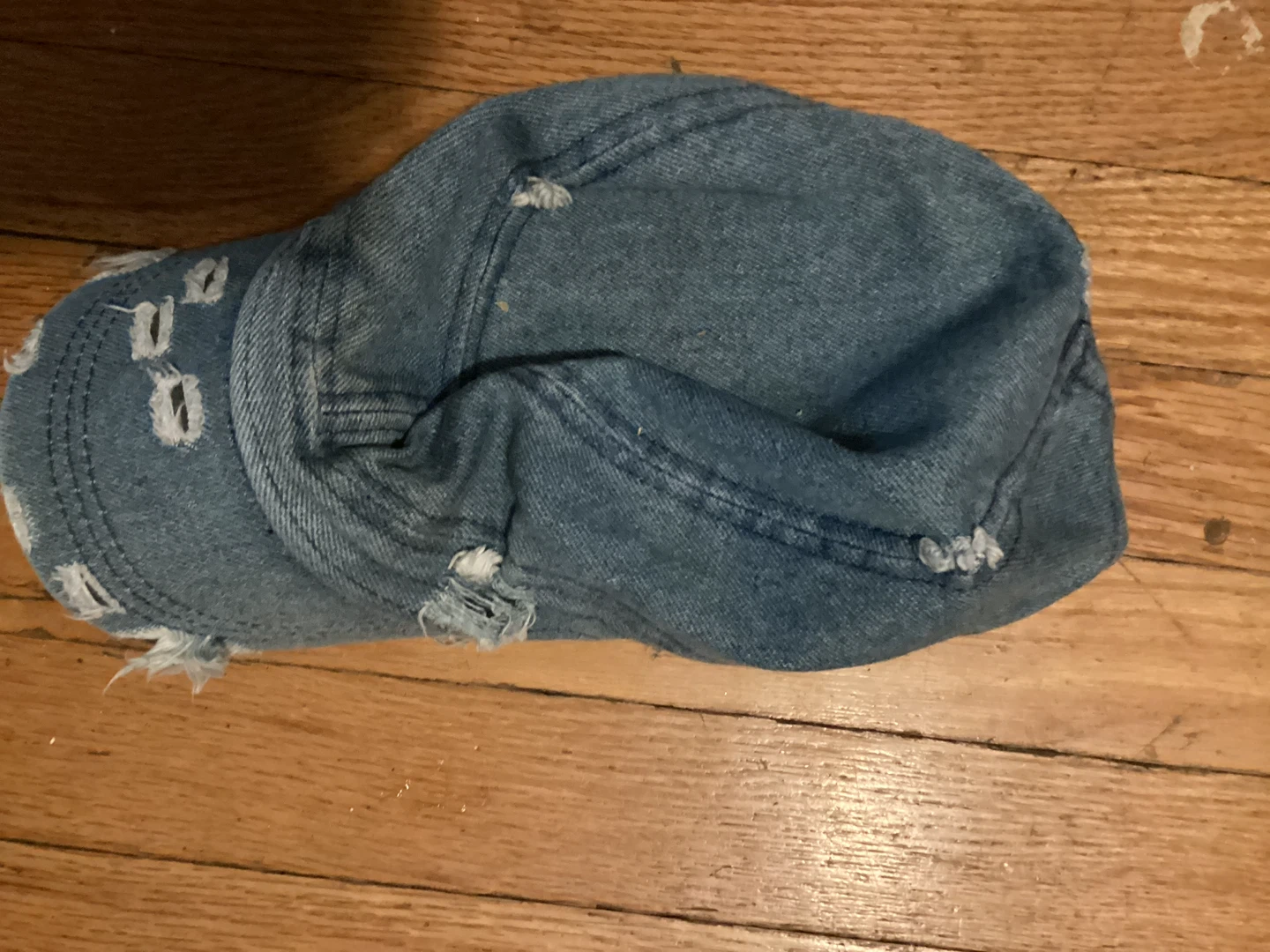 🏈Distressed Blue Denim Baseball Cap