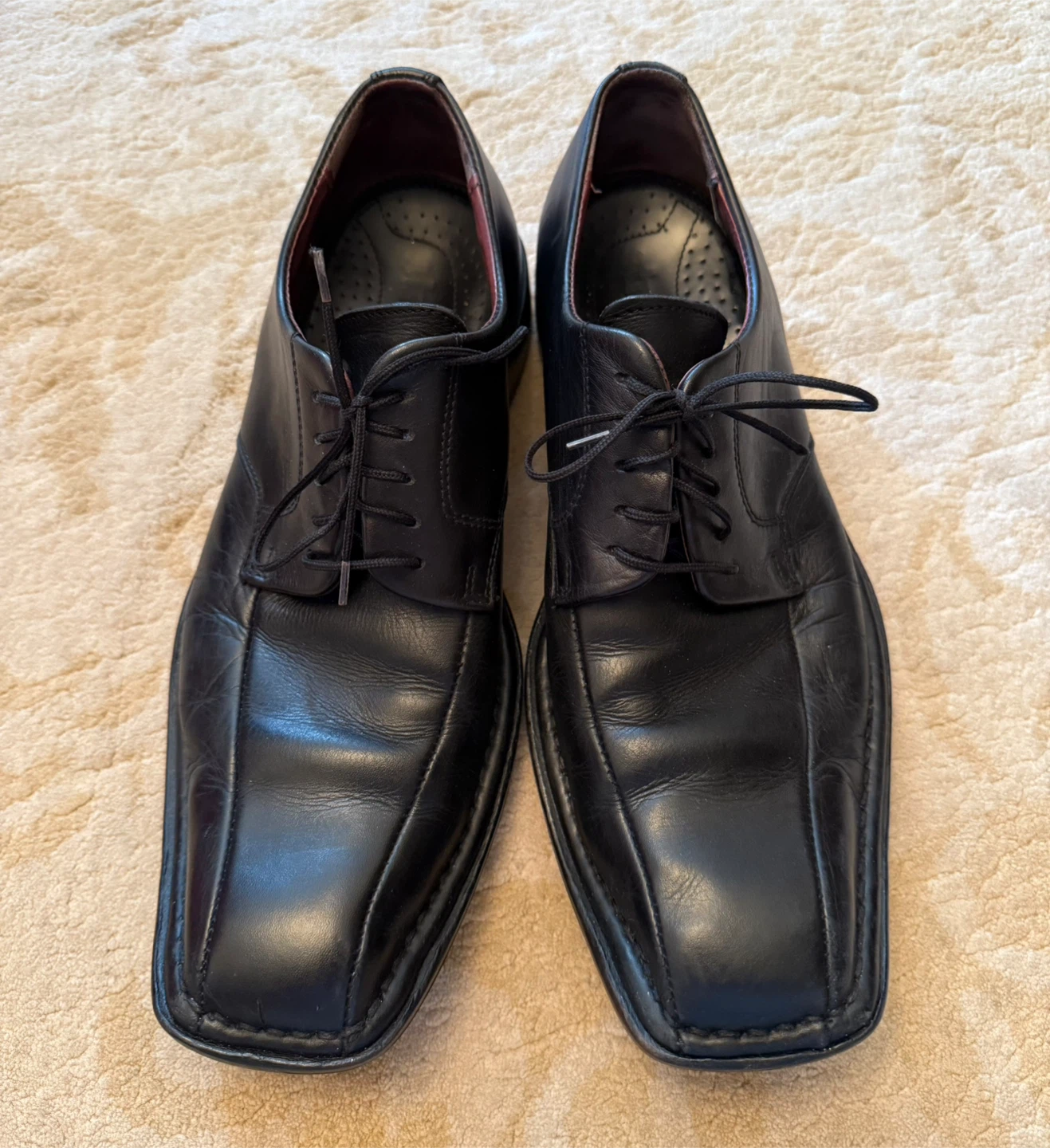 Strellson Black Leather Dress Shoes - photo 2