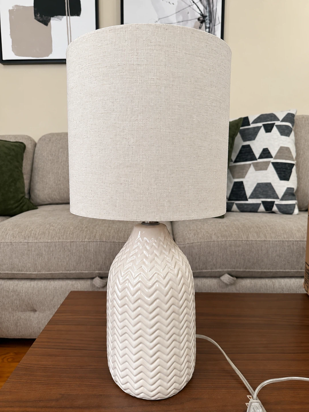 Textured Ceramic Table Lamp