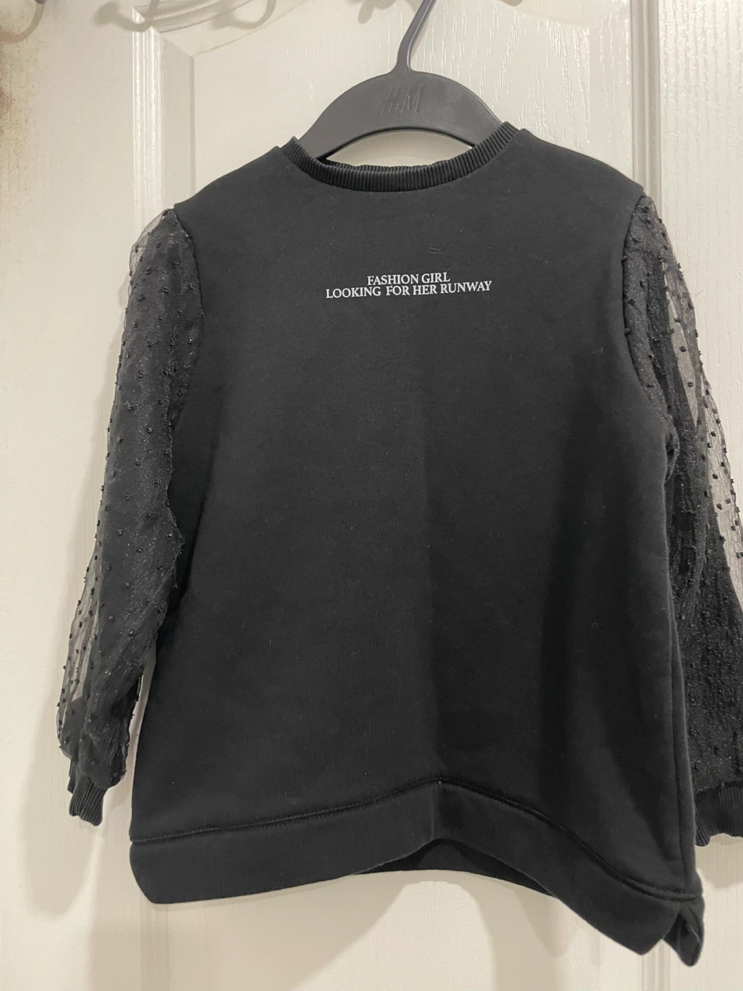 Zara Girls Black Sweatshirt Size 8