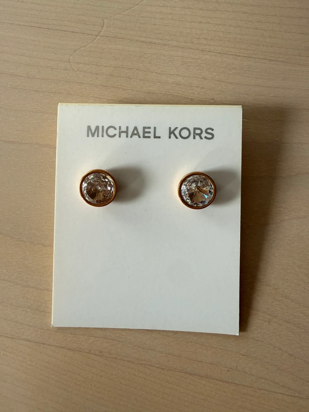 Michael Kors Stud Earrings Rose gold NEW