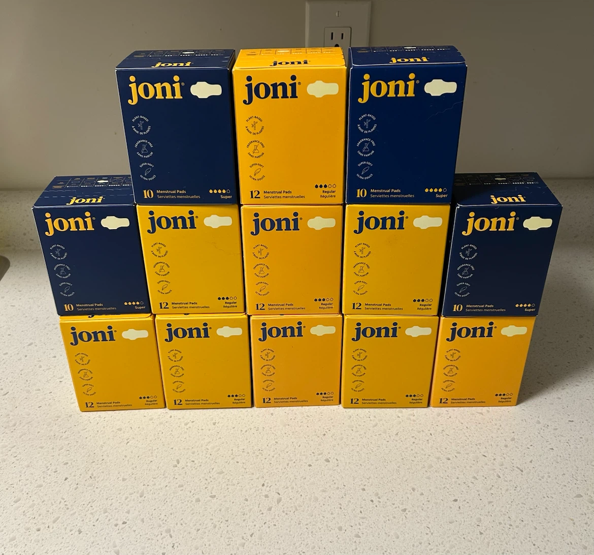 Joni Menstrual Pads - 13 Boxes