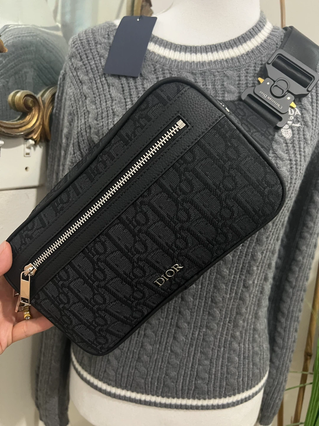 Dior Oblique Jacquard Messenger Pouch
