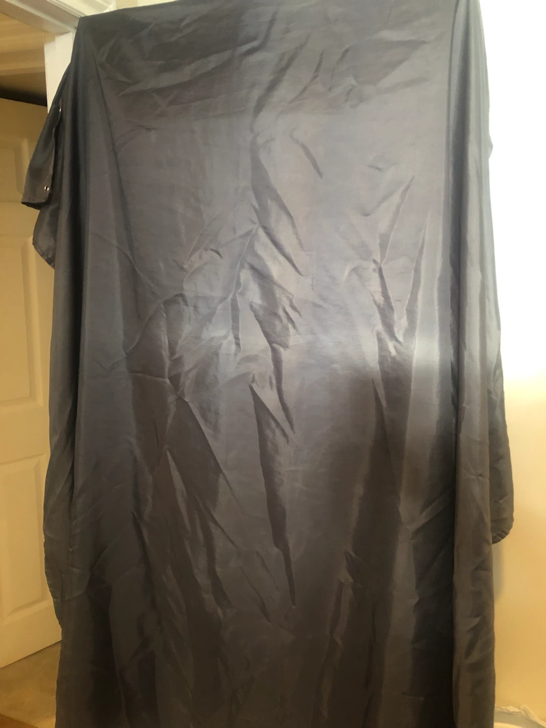 Washable Dark Grey Shower Curtain Liner 🏈