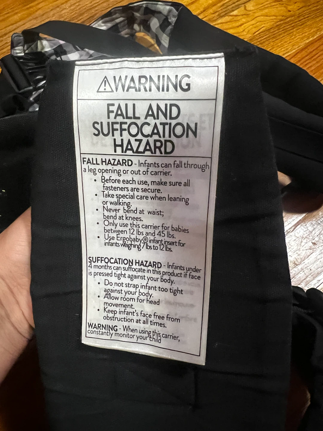 Ergobaby Carrier Black Gingham - photo 2
