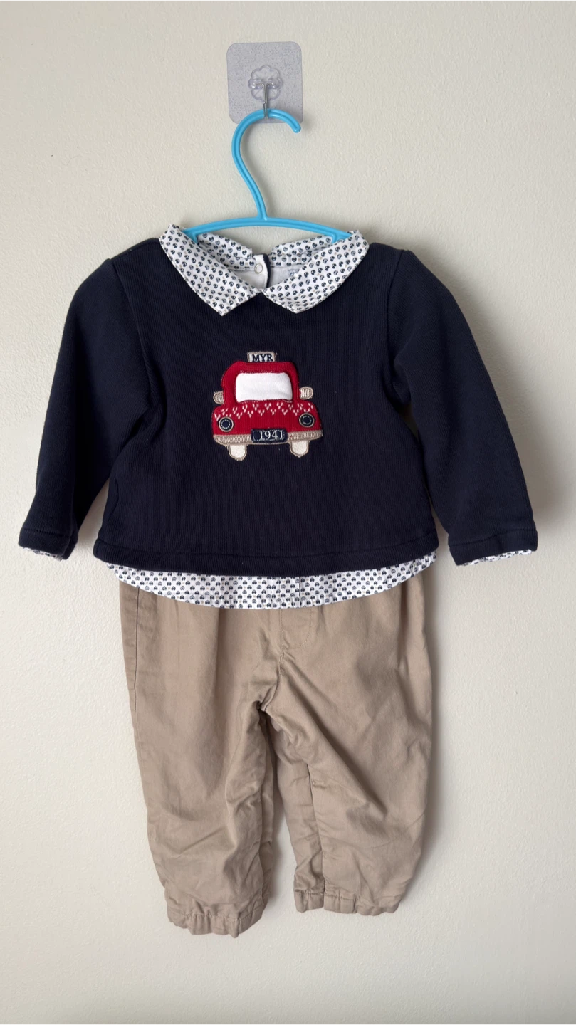 Mayoral Baby Boy Outfit 12M 🏈