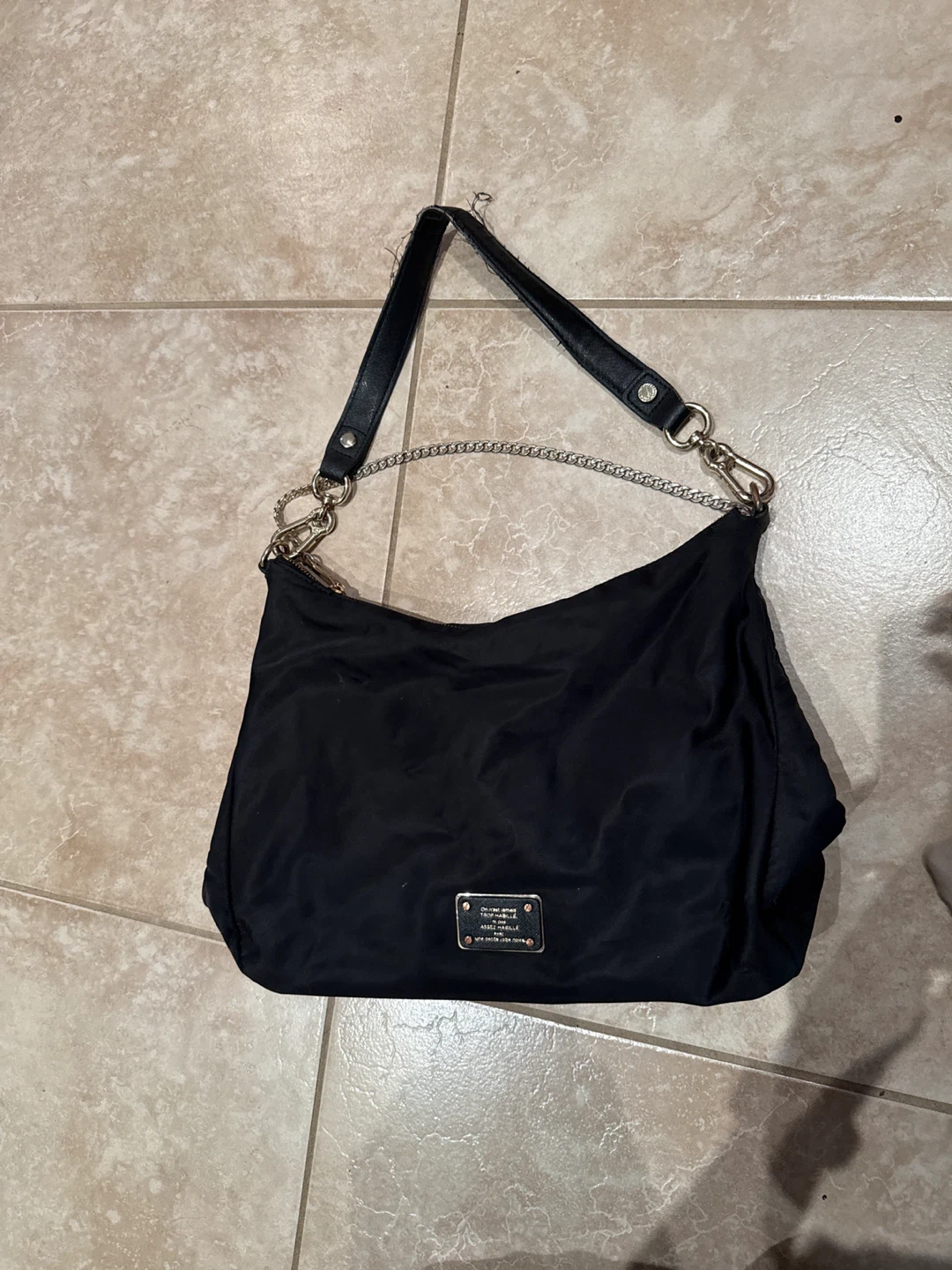 Karl Lagerfeld Paris Black Nylon Handbag - photo 2