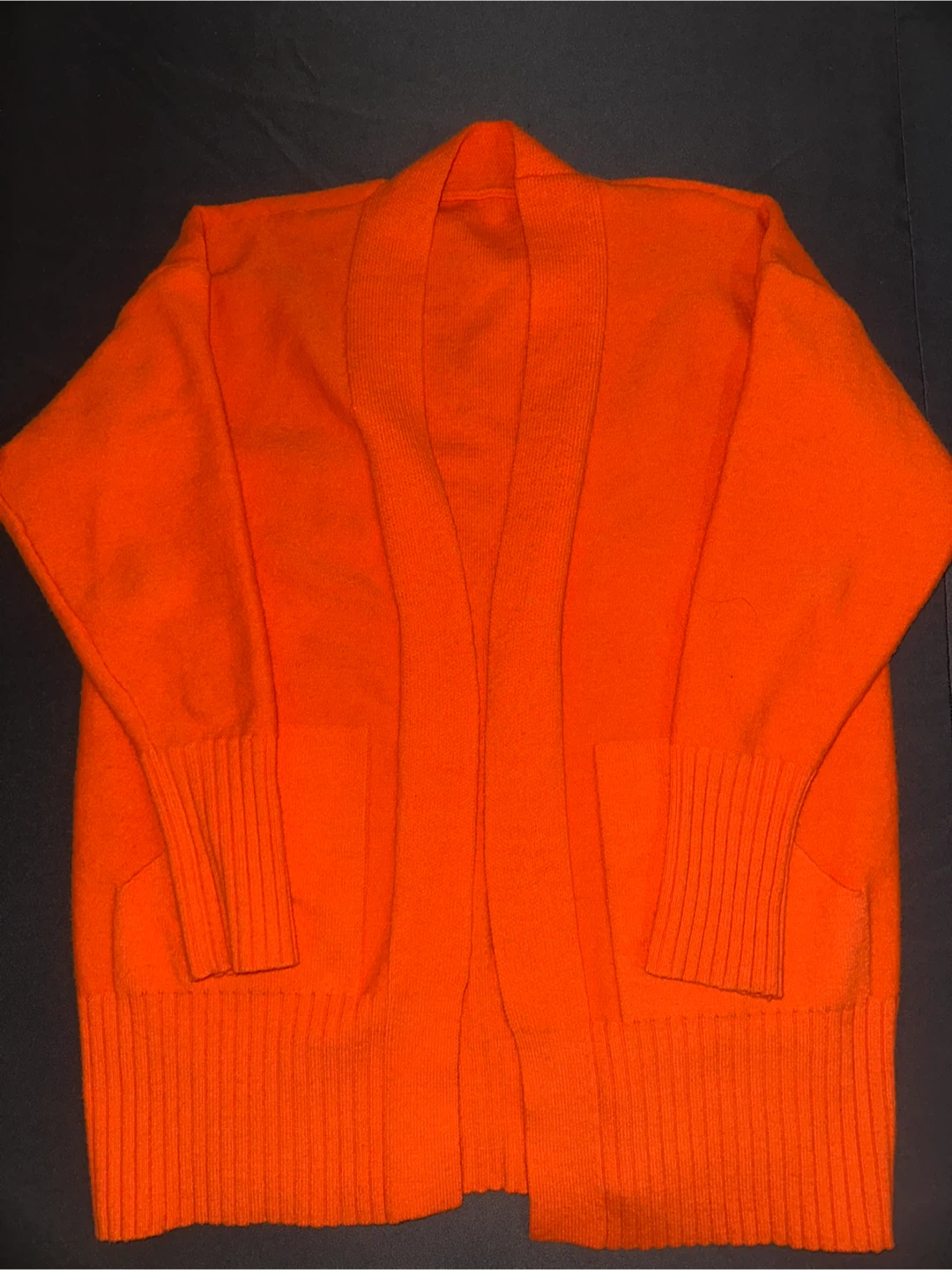 Bright Orange Cardigan