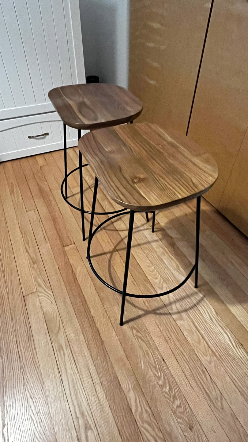 Kitchen Bar Stools (pair) - Wood/Metal - photo 2